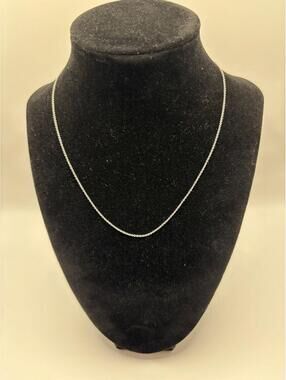 Vintage 925 Italy Stamped Sterling Silver Cable Chain Necklace